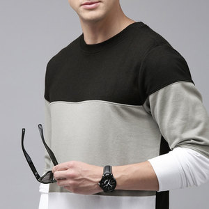 Wholesale <b>Plain</b> Oversized Crewneck Sweatshirt Custom Heavyweight Fleece Mens Drop Shoulder <b>Jumper</b> - Product Image 3