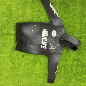 Sudadera con Capucha Oversize de Felpa Francesa Lavada al Ácido, Personalizada al por Mayor, con Bordado Esencial y Estampado Puff para Hombre - Product Image 3