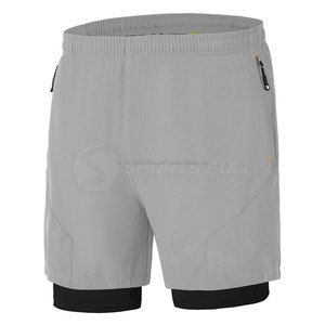 2025 pantalones cortos de gimnasio para hombre más vendidos diseño personalizado con logotipo propio 100% algodón transpirable ecológico patrón sólido estilo Casual - Product Image 1