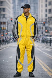 Ensemble de survêtement streetwear pour homme personnalisé, veste coupe-vent oversize, pantalon de jogging, ensemble de vêtements de sport 2 pièces - Product Image 5