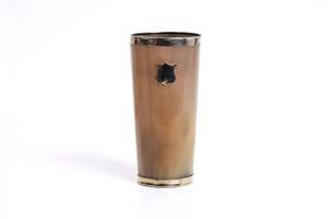 Luxury Buffalo Cow Horn <b>Wine</b> <b>Goblet</b> for Home Bar Natural Horn <b>Wine</b> Glass Handmade Artisan Drink ware with Metal work - Product Image 2