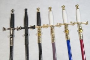 BEST ACTION PRODUCTS Épée maçonnique du Rite écossais - Thème Ange Rouge et Or, Badge et emblème de collection artistique - Product Image 6