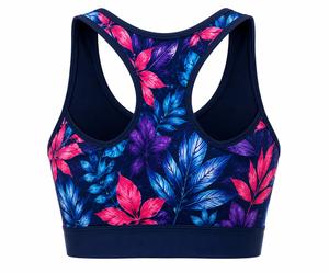 Sujetador deportivo tipo racerback para mujer, de alto soporte, top de fitness con cuello redondo, sin costuras, ligero, transpirable, sencillo, ecológico y de secado rápido. - Product Image 3