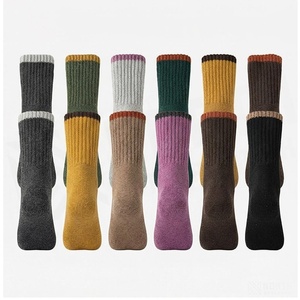 Crew <b>Socks</b> Geometric Pattern Blue Breathable <b>Running</b> <b>Socks</b> for Adults Spring Season - Product Image 2