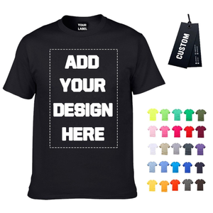 O-Neck Custom Wholesale OEM Men's Cotton and Polyester T-Shirt Casual Knitted Printed T-Shirts Digital Printing t Shirt for Men - Product Image 1