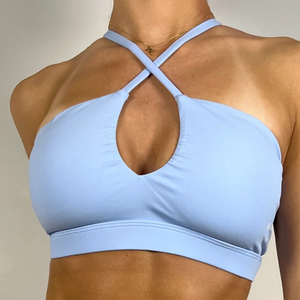 Best Selling Women's <b>Sexy</b> Gym <b>Bra</b> Cross Strap Adjustable Fitness Sports <b>Bra</b> Lightweight Plus Size Active Wear - Product Image 1