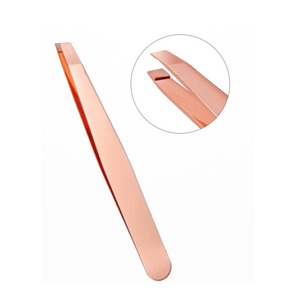 Eyebrow Tweezers Hair Slanted Puller Stainless Steel Eye Brow Clips Hair <b>Removal</b> Slant Tip Makeup <b>Tool</b> Eyebrow Eyelash Tweezers - Product Image 4