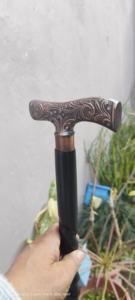 Decoración de Hogar Plegable Ajustable Hecha a Mano en Madera Vintage con Diseño Dorado Antiguo Pulido - 36 Pulgadas para el Día de la Madre y el Día del Padre - Product Image 2