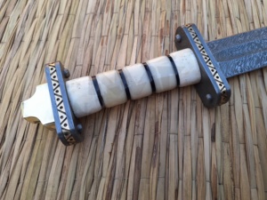 DAMAS FAIT À LA MAIN BONE POIGNÉE INCROYABLE NMT-2525 D'ÉPÉE VIKING - Product Image 3