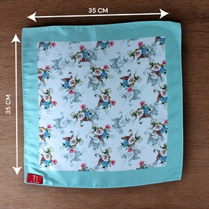 ผ้าพันคอพกพาลายดอกไม้สุดหรูสำหรับผู้ชาย |   ผ้าเช็ดหน้าพิมพ์ลายมีสไตล์ ของขวัญอุปกรณ์เสริมชุดสูทธุรกิจงานแต่งงานอย่างเป็นทางการ - Product Image 3