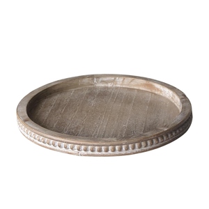 Luxury wooden serving tray decorative oem odm low moq factory price wholesale bulk supply <b>tealight</b> base home decor - Product Image 2