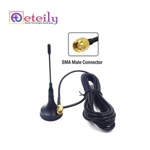 Dernière conception antenne magnétique 3G 3dBi à profil bas avec câble RG174 + connecteur SMA pour les Applications intérieures/extérieures et automobiles - Product Image 1