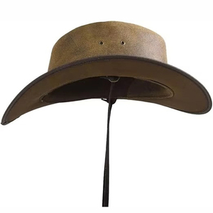 Sombrero de Cuero Genuino Transpirable al por Mayor, Sombrero de Vaquero de Cuero de Alta Calidad a Precio Económico - Product Image 6