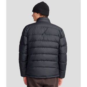 Veste matelassée à capuche décontractée pour homme, personnalisable avec logo, manteau d'hiver chaud, coupe-vent grande taille avec fermeture éclair, OEM - Product Image 4