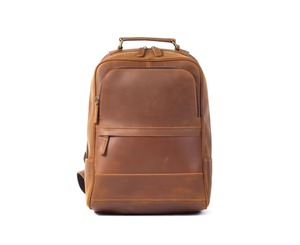 Padded Laptop Leather <b>Backpack</b> <b>Waterproof</b> Anti-Theft Vintage Rucksack Genuine Leather Travel Gear LBP-0458 - Product Image 6