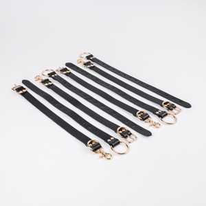 Wholesale Genuine Leather <b>Bed</b> <b>Restraints</b> Straps Set Adjustable Wrist Ankle Cuffs Fetish Accessories RTTS-0113 - Product Image 2