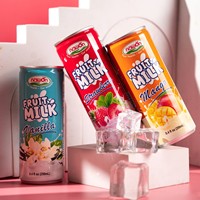 Nawon Fruit Melk Aardbei Smaak 250Ml Drank Gratis Monster Gratis Ontwerp Groothandel Fabriek In Vietnam Gmp Beste Kwaliteit Product