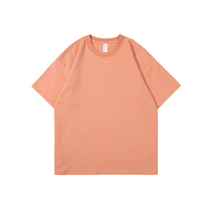 เสื้อยืดผู้ชายทรงปกติ น้ำหนัก 220 กรัม ไซส์ใหญ่ ปรับแต่งได้ ชุดกีฬา เสื้อเปล่าลำลอง สีดำ สีขาว ลายเรียบ ผ้าฝ้าย 100% ด้านหน้า - Product Image 4