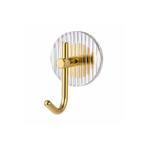 Factory Wholesale Custom Plastic Eco-Friendly Wall Mounted <b>Coat</b> Hook Luxury Gold Silver Self Adhesive Nail Free Single Hanging - Product Image 1