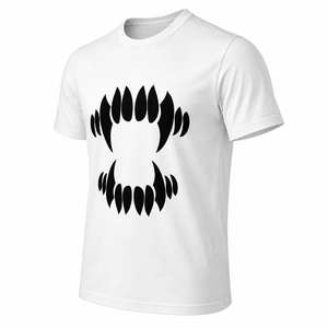 Camiseta de Algodón para Hombre, Corte Holgado, Transpirable, Estilo Urbano Formal, Fabricante de Ropa con Etiqueta Privada y Estampado Personalizado - Product Image 3