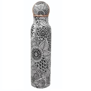 Botella de cobre impresa con adhesivo esmaltado de alta calidad para almacenamiento de agua, ideal para uso en el hogar y el gimnasio. - Product Image 1
