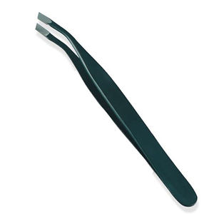 Pince à épiler personnalisée à marque privée en acier inoxydable, à pointe incurvée et pointue, écologique et légère - Product Image 5