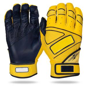 Gants de frappe de baseball en cuir véritable de qualité supérieure avec logo et design personnalisés, qualité professionnelle, antidérapants - Product Image 2