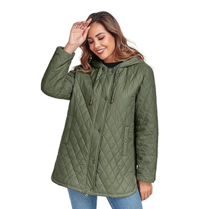 Chaqueta Acolchada Regular para Mujer, de Alta Calidad, con Logotipo Personalizado, Cierre de Cremallera, Transpirable, para Invierno - Product Image 3