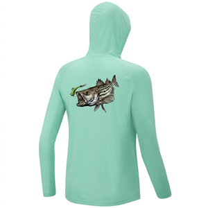 Maillot de sport imprimé par sublimation, vêtements de pêche, protection solaire UV, séchage rapide, respirant, manches longues, chemise de pêche performante - Product Image 1