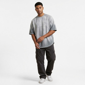 Camiseta Oversize de Moda con Efecto Desgastado por el Sol, Estilo Casual o Urbano, 100% Algodón, Calidad Superior, Look Moderno, Unisex - Product Image 5