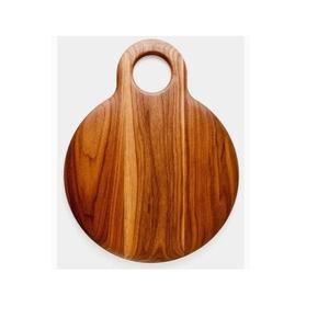 Elegante tabla de cortar de madera para cortar queso y carne, tabla rústica de madera natural para cortar y servir embutidos, accesorios de cocina. - Product Image 4