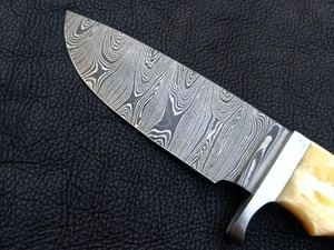 Industrial Handcrafted Fixed Blade Hunting Camping Skinner <b>Knife</b> Damascus Steel <b>Bone</b> <b>Handle</b> Full Tang Drop Point - Product Image 2