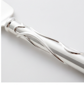 Antique Silver <b>Cake</b> <b>Servers</b> With Classic Design Hand Curved Metal Spatula Knife Wedding Ceremonies Serving Tools Set - Product Image 2
