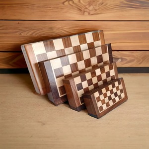 Jeu d'échecs en bois artisanal de luxe, pliable et portable, avec coffret de rangement professionnel Staunton, idéal pour un cadeau - Product Image 2