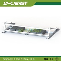 Support de montage de panneau solaire en aluminium facile à installer avant et arrière réglable pour toit plat pour les modules PV encadrés de site en métal