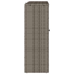 Armoire de rangement en rotin gris avec étagère 39,37 x 14,17 x 40,16 pouces pour salon - Product Image 6