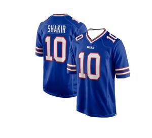 เสื้อฟุตบอลอเมริกัน Buffalo American Football Jersey Sportswear Training Team Jerseys Bill Allen No.10 3D Printed Number Series เสื้อที่ขายดีที่สุด - Product Image 1