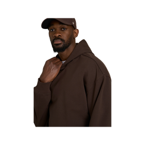 Sudadera con Capucha para Hombre, Color Marrón, de Algodón y Felpa, Estilo Casual, con Bolsillos, Corte Regular, Estilo Otoñal - Product Image 4