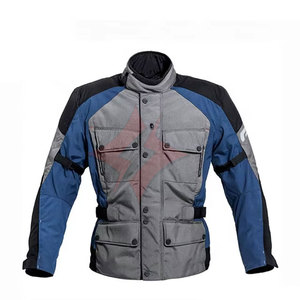Chaqueta de Motociclismo Impermeable de Cordura Hecha a Medida para Hombre, Chaqueta de Aventura con Refuerzos Blindados con Certificación CE - Product Image 1