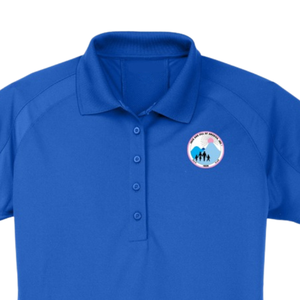 Polo en maille respirante pour femme, avec broderie du blason, manches courtes, col, vêtements de sport de golf performants - Product Image 3