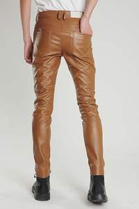 Pantalons pour hommes, pantalons pour hommes adultes de grande taille, vente en gros, pantalons en cuir de qualité supérieure pour hommes, personnalisables, légers, à taille haute - Product Image 2