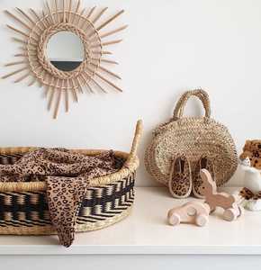 Vietnam Handmade Boho Rattan <b>Wall</b> <b>Mirror</b> <b>Set</b> Moroccan Style Wicker <b>Mirror</b> Natural Home Decor Supplier - Product Image 5