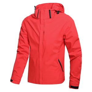 New Custom Front Logo <b>Men</b> Hooded Winter <b>Lightweight</b> Casual Polyester Quick Dry Breathable Windbreaker <b>Jacket</b> - Product Image 1