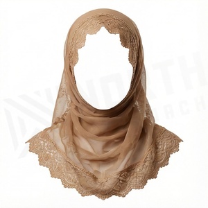Hiyab de Chifón de Color Sólido para Mujer, Transpirable, para Uso Diario, Pañuelo Étnico - Product Image 6