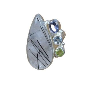 925 Sterling <b>Silver</b> Fancy Engagement <b>Rings</b> <b>Opal</b> Prong Setting Rose Gold Plated Trendy Handmade Certified Gift for Men Children's - Product Image 1