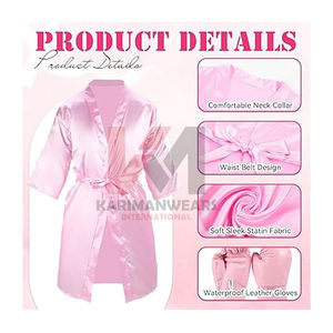 Bata de Boxeo de Diseño Personalizado, Bata de Entrenamiento de Boxeo Profesional, Tela Cómoda, Fabricante OEM - Product Image 2