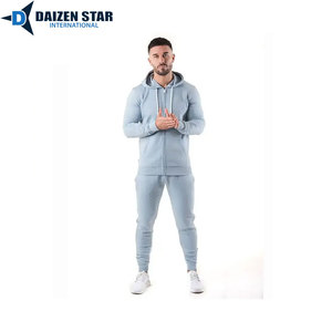 Windproof Breathable Eco-Friendly Quick-Dry 100% Polyester Tracksuit Hooded Collar Drawstring Closure Full-Length Streetwear - Product Image 3