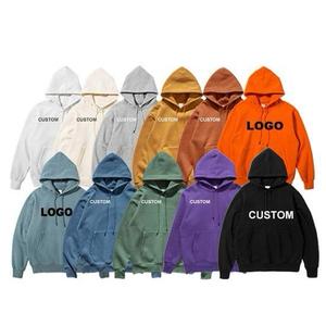 Sweat-shirt à capuche pour homme, coupe classique, rouge uni, en molleton de coton, décontracté, pour l'automne, avec poche - Product Image 2