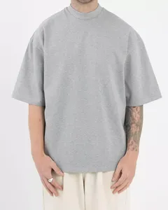 T-shirt décontracté pour homme en coton 100% respirant et léger, coupe classique, col rond, tissé, multicolores, vente en gros directe d'usine, marque HYC - Product Image 3