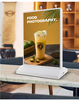 Boîte à Lumière Publicitaire Rechargeable A4/A5, Panneau de Menu avec Batterie LED, Boîte à Lumière en Aluminium, Panneau